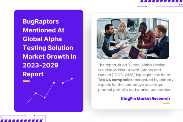 BugRaptors Mentioned At Global Alpha Testing Solution Market Growth In 2023-2029 Report